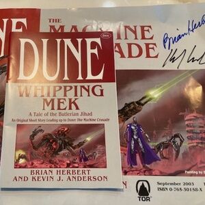 Signed poster of Dune: The Machine Crusade plus Mini Book "The Whipping Mek"